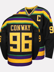 Men's Long Sleeve Hockey Jersey 96 Duck Embroidered Sweatshirt