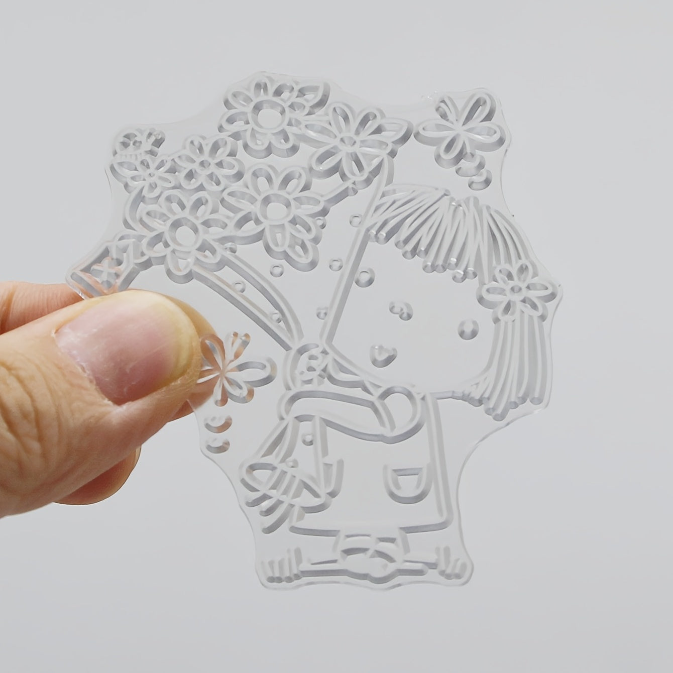 Girls Silicone Transparent Seal Stationery Seal For Kids