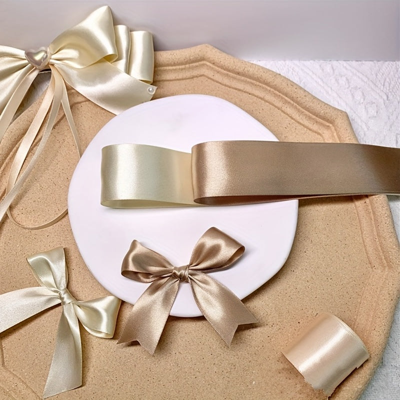25yd Green Silk Satin Ribbon Bow Craft Wedding Decoration DIY Christmas