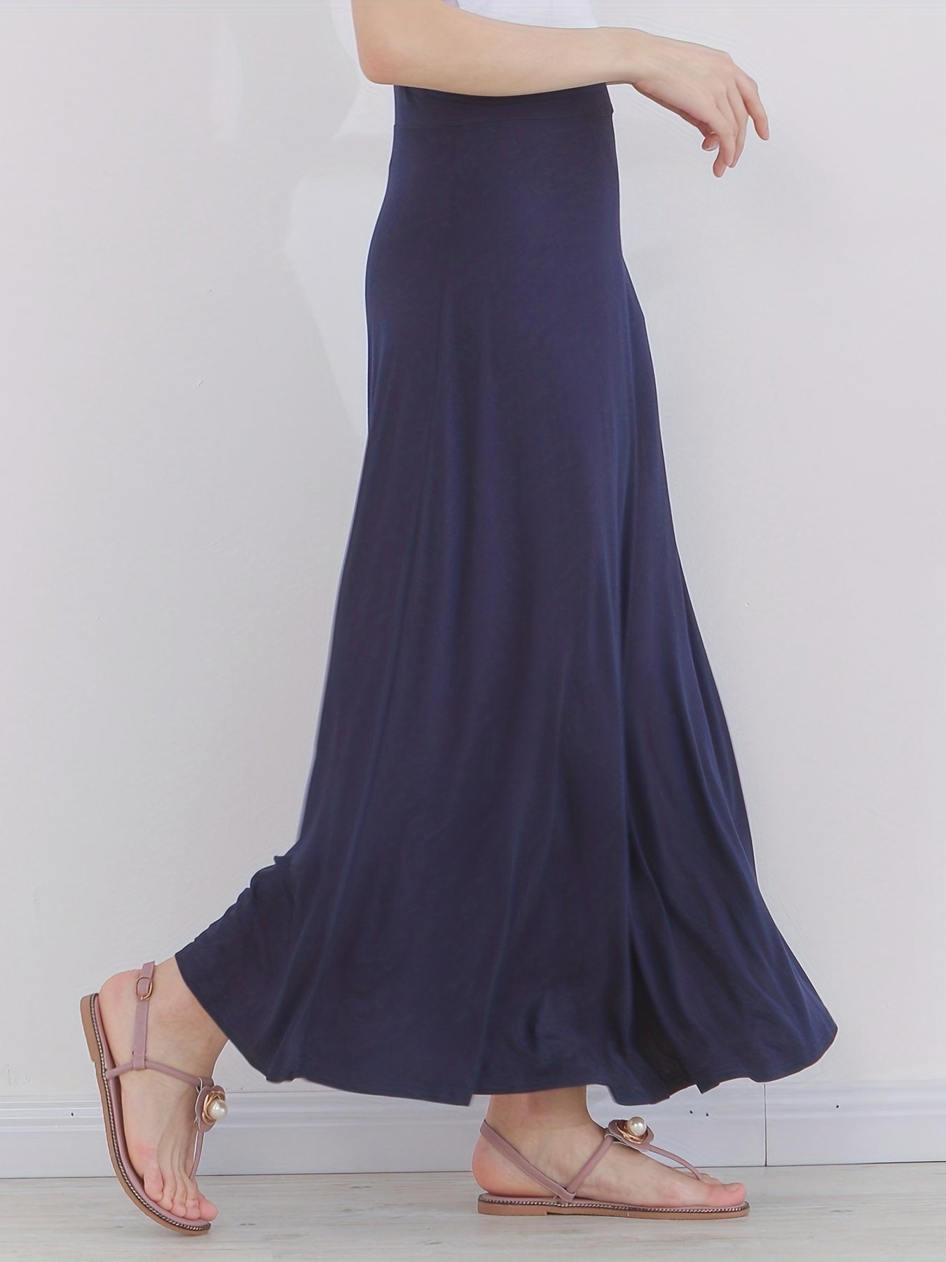 High Waist Maxi Skirt Casual Women's Clothing
