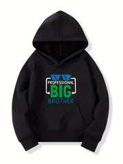 PROFESSIONAL BIG BROTHER Letter Print Boys Casual Pullover