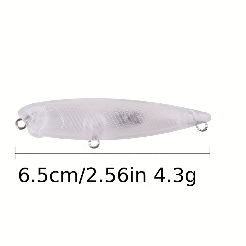 20pcs DIY Jerkbaits and Crankbaits Unpainted Fishing Lures for Customization