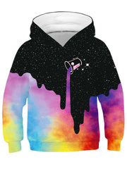 Colorful Starry Night 3D Print Boys Hooded Sweatshirt