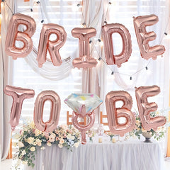 10pcs BRIDE TO BE Aluminum Film Balloon Set Wedding Proposal Party Decoration