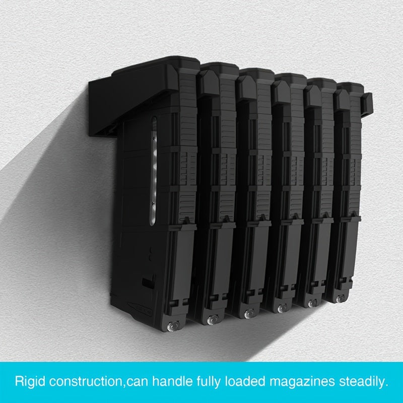 6 Slot AR 15 Pendant ABS 6X Standard PMAG Wall Mount Rack Magazine Holder