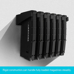 6 Slot AR 15 Pendant ABS 6X Standard PMAG Wall Mount Rack Magazine Holder
