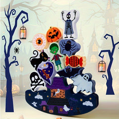 Halloween Wooden Building Blocks Toy for Kids