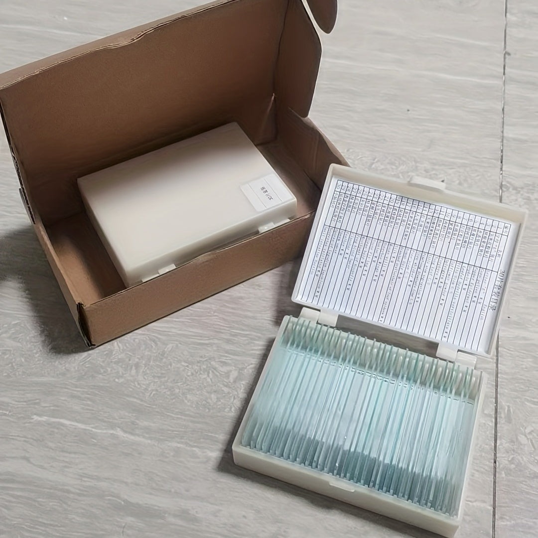 30pcs Biological Glass Sample Prepared Basic Science Specimen Set