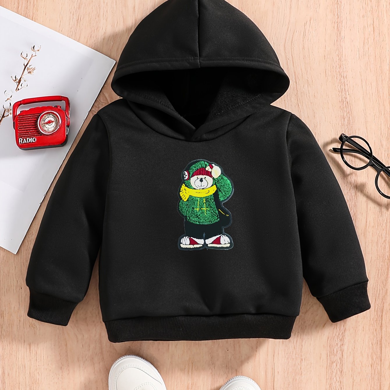 Baby Boys Hoodie Cartoon Graphic Pullover