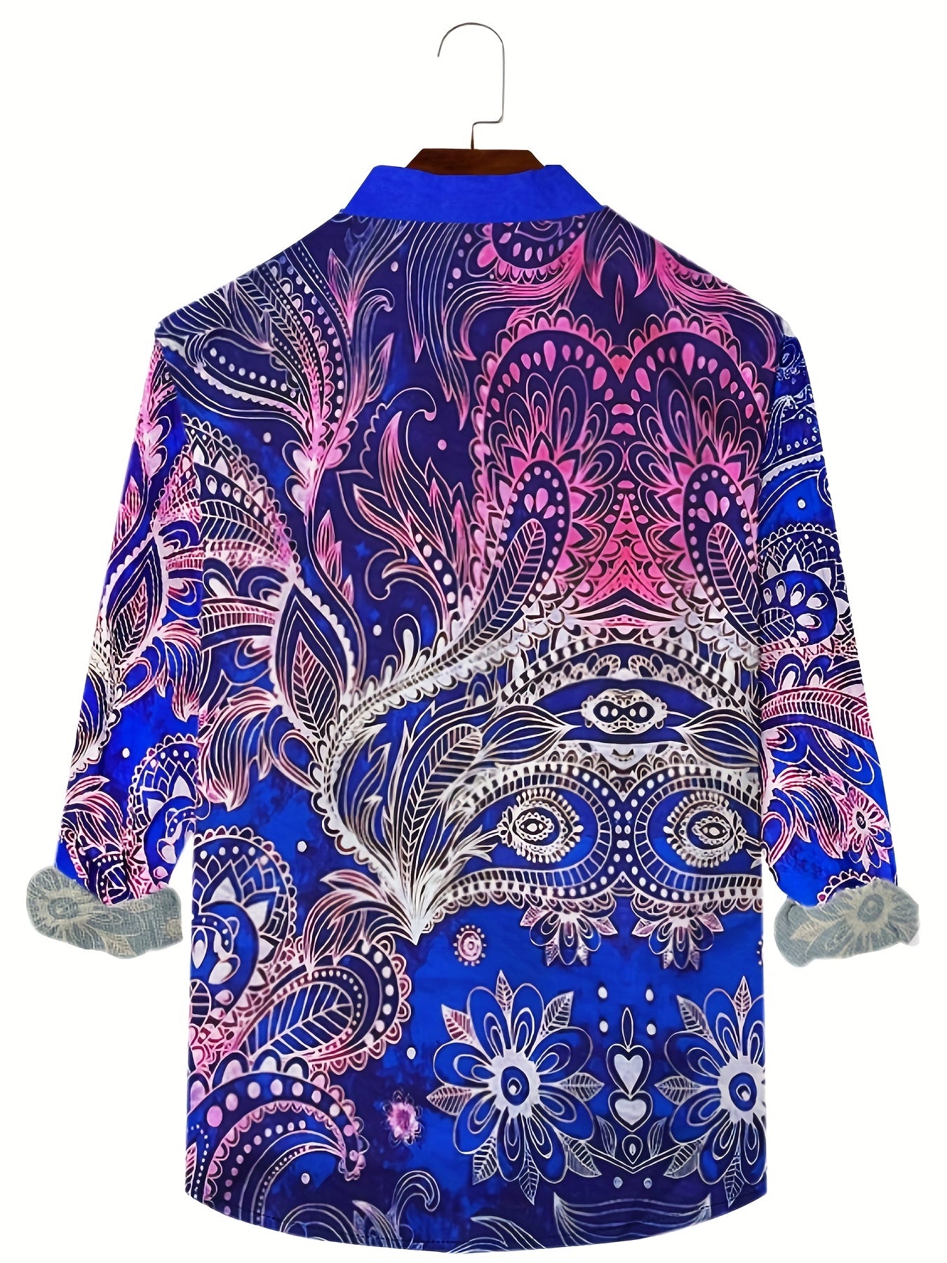 Floral Casual Button-Up Shirt for Men