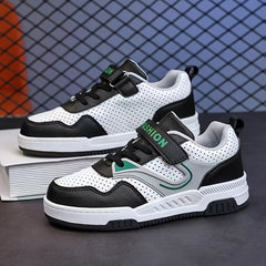 Boy's Breathable Skate Shoes Comfy Non Slip Casual Preppy Style Sneakers