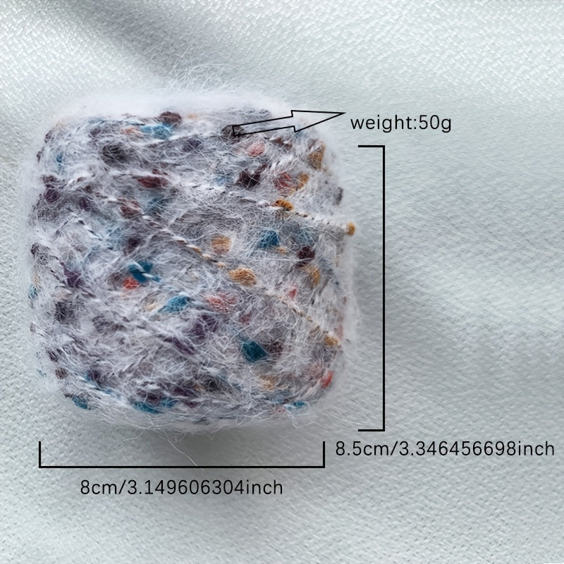 Colored Dotted Yarn for DIY Knitting Medium Thick Soft Scarf Sweater Glove 100g