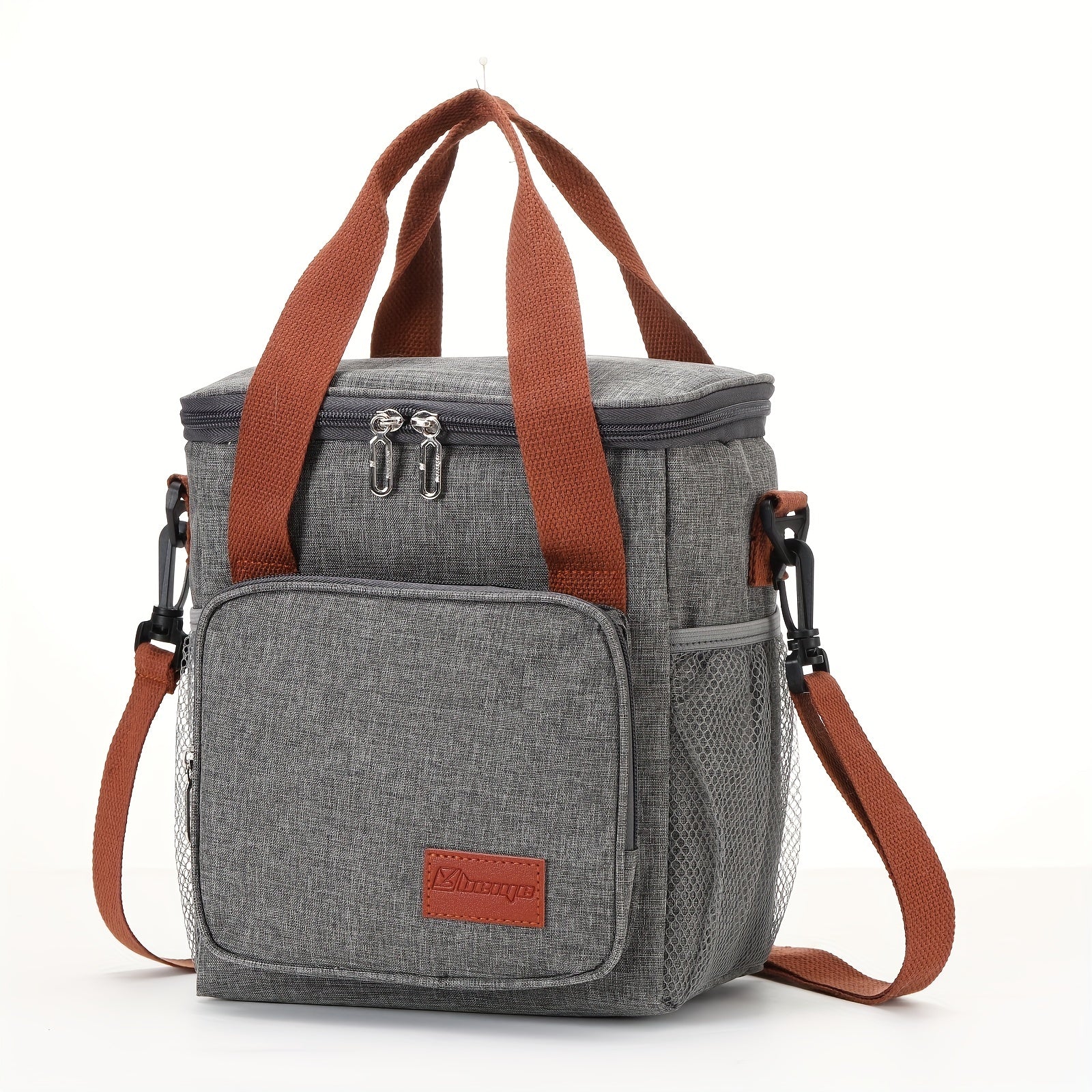 Insulated Double Layer Lunch Bag for Outdoor School Student