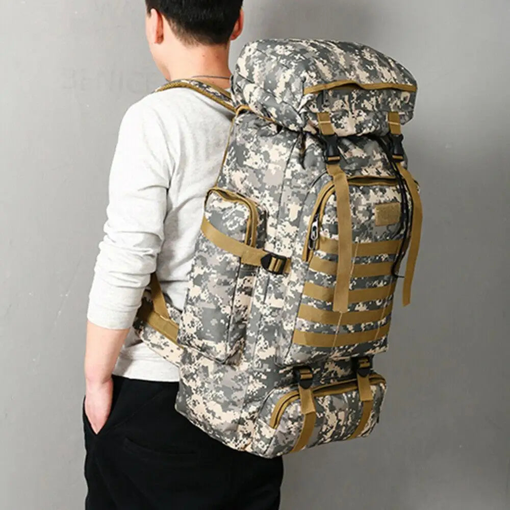 80L Outdoor Sports Travel Backpack Mountaineering Tote Bag