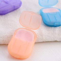 80PCS Travel Hand-washing Soap Paper Aroma Sliced Cleaning Paper