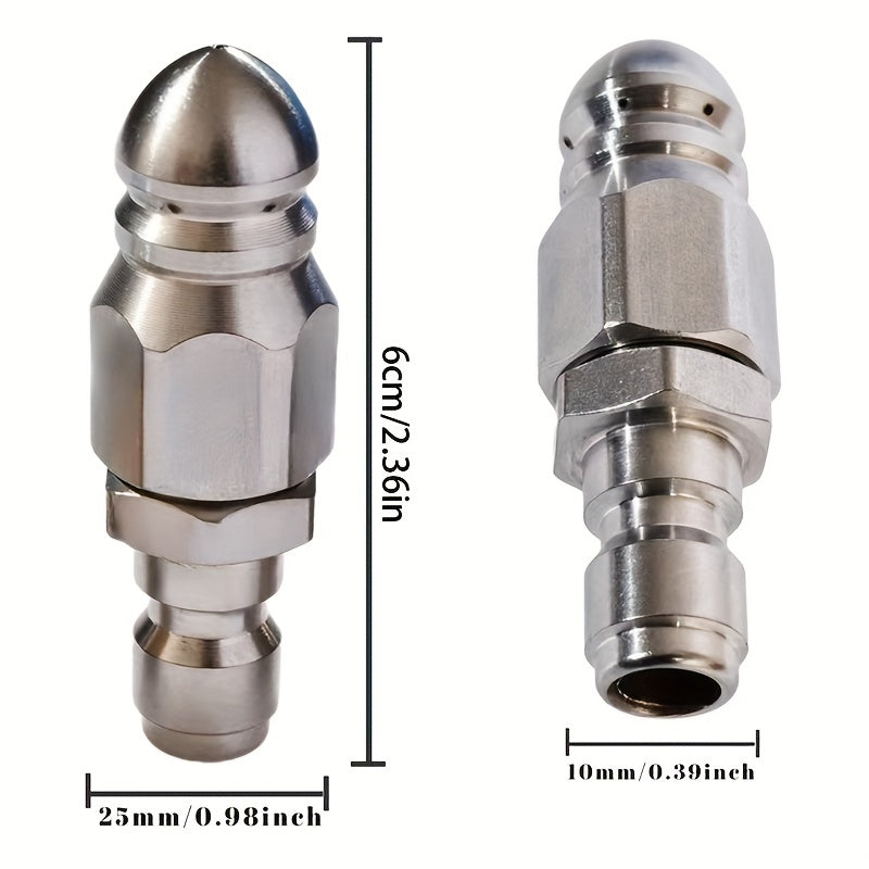 5000 PSI Sewer Jetter Nozzle for 1/4 Pressure Washer Quick Connector