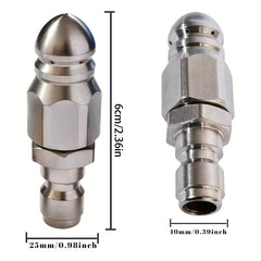5000 PSI Sewer Jetter Nozzle for 1/4 Pressure Washer Quick Connector