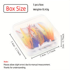 5pcs Fast Sinking Wet Fly For Trout Salmon Stimulator Flies Fishing Tackle
