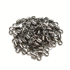 100pcs 8 Shaped Swivel Ring Fishing Barrel Line Hook Connector