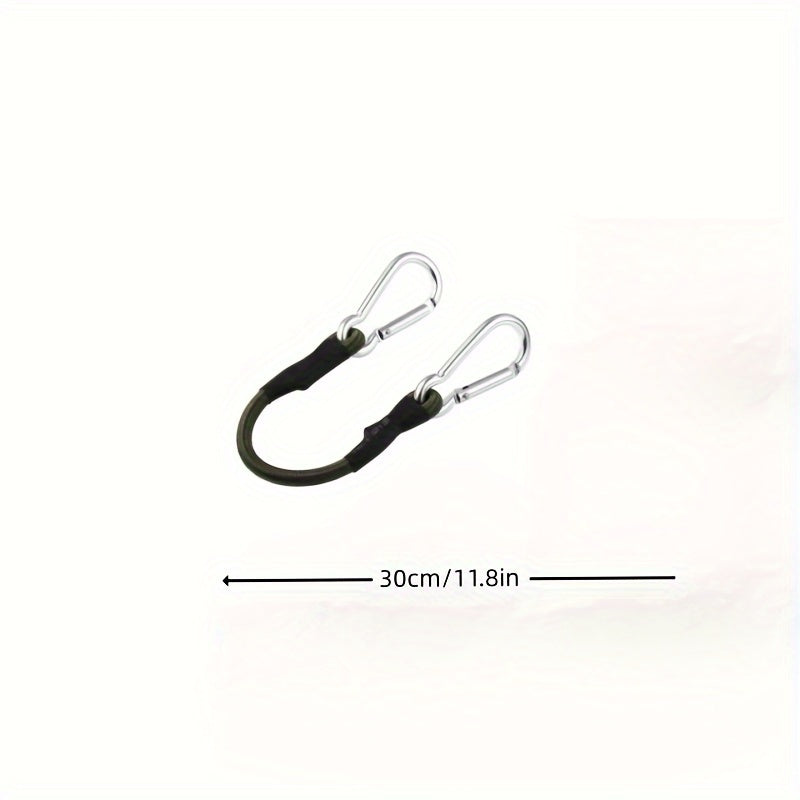 Elastic Rope With Carabiner Tie Down Straps for Outdoor Tent Luggage
