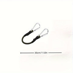 Elastic Rope With Carabiner Tie Down Straps for Outdoor Tent Luggage