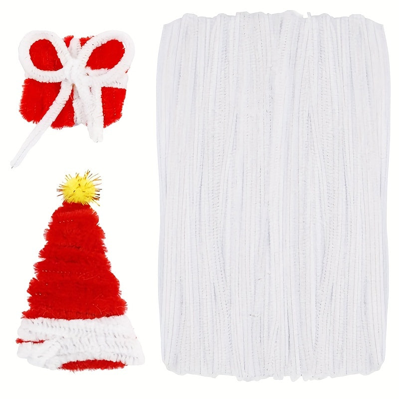 100pcs Pipe Chenille Rod Pipe Cleaner for DIY Project Creative Crafts