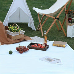 Durable Picnic Mat with Leather Handle for Outdoor Camping