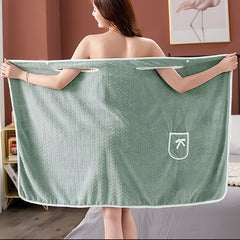 Women's Wearable Bath Towel with Pockets