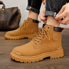 Men's Combat Boots Casual Walking Shoes