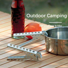 Outdoor Aluminum Anti Scalding Pot Clip for Camping BBQ Kitchen Picnic