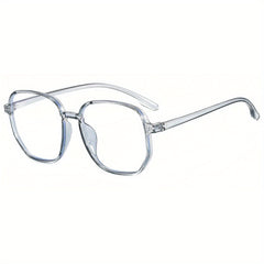 Clear Lens Glasses Oversized Minimalist Anti Light Glasses