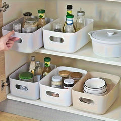 Desktop Plastic Storage Box for Office, Bathroom, Kitchen