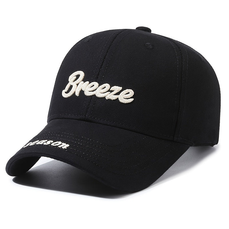 Embroidered Canvas Baseball Cap for Men - Outdoor Sun Hat for Fishing