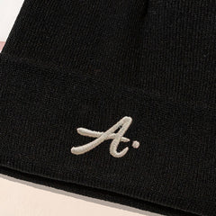 Men's A Embroidered Knit Hat