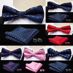 Men's Creative Bow Tie Set For Wedding Party