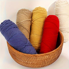2pcs 100 Worsted Acrylic Crochet Yarn 3mm Thickness Easy To Handle