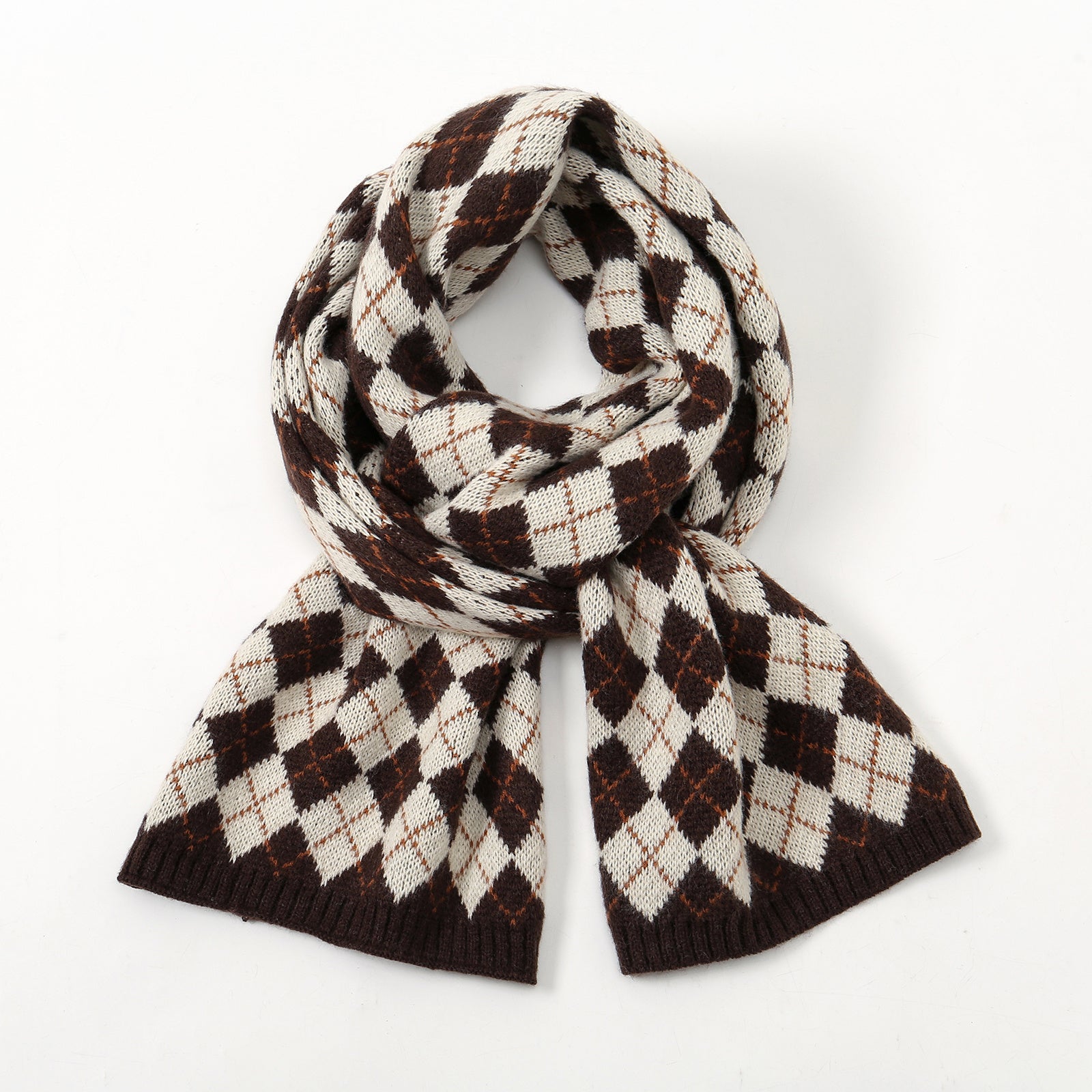 Long Red Scarf Christmas Year Style Women
