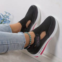 Women's Breathable Platform Sneakers Hook & Loop Outdoor Shoes