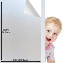 Frosted Glass Window Privacy Film No Glue Static Cling Non Adhesive