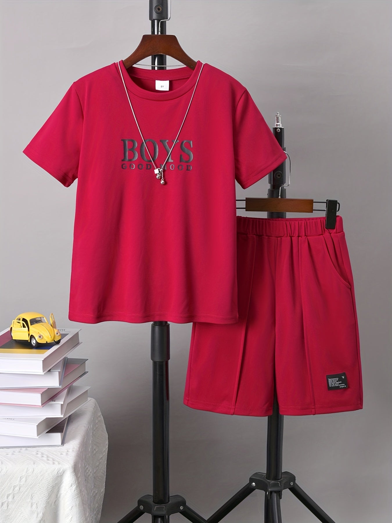Boys Good Mood Boys Casual Outfit Round Neck T shirt & Shorts