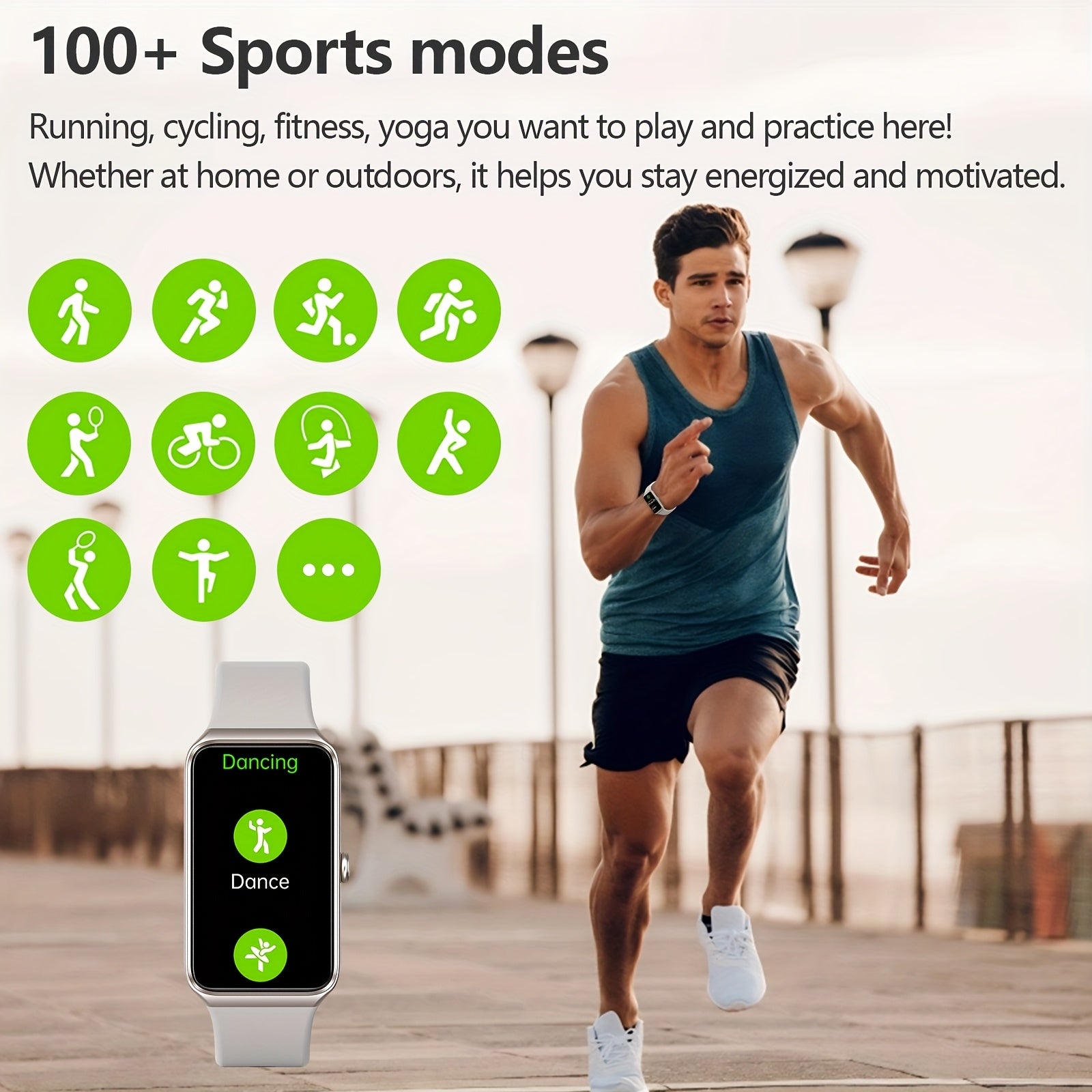 Easy-to-Use Waterproof Fitness Watch for Teens Adults Seniors