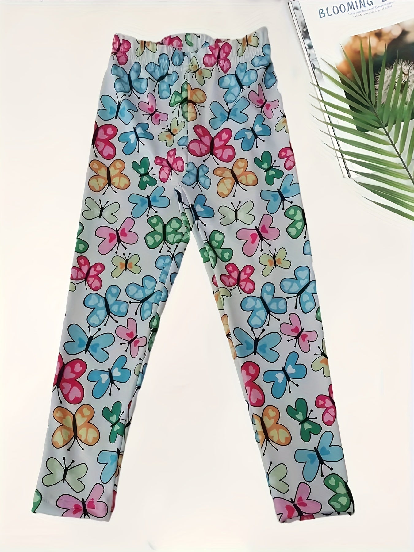 Butterfly Graphic Leggings Girls All Seasons Gift
