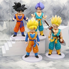 4-Piece 7.87" Animation Model Figure Set, Youth Character Decorations