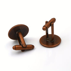 Retro Compass Time Cufflinks Tie Clip Set