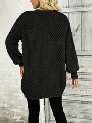 Solid Knit Sweater V Neck Long Sleeve Solid Sweater Women's Clothing