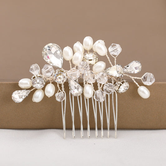 Crystal Bridal Hair Comb Rhinestone Wedding Headpiece