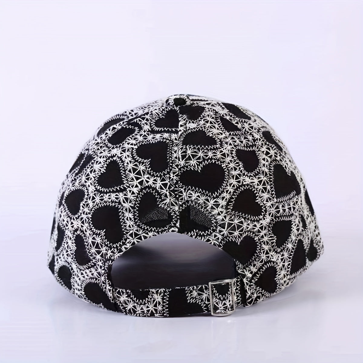 Women's Heart Rhombus Embroidery Baseball Cap Lightweight Sun Hat