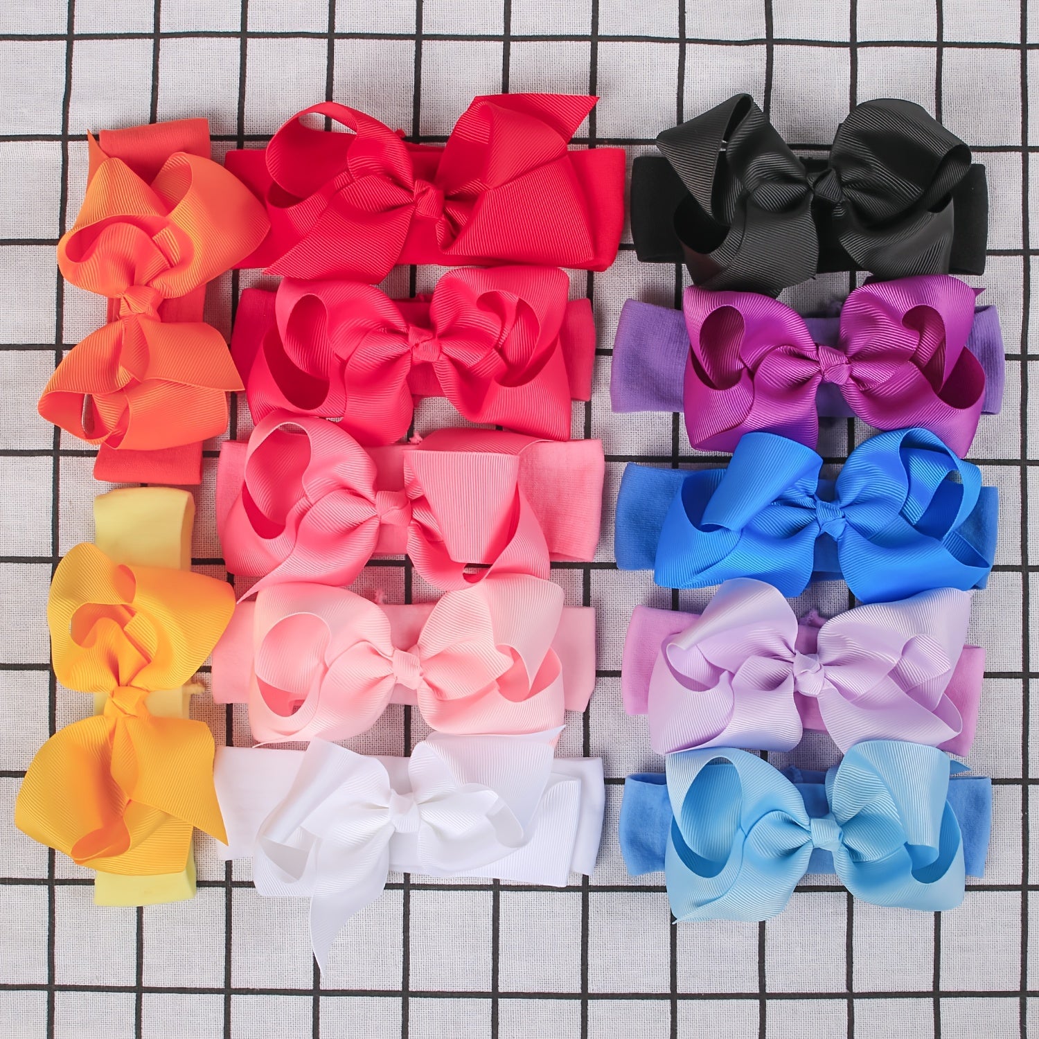 Baby Bow Ribbon Headbands Elastic Hair Bands Hair Accessories