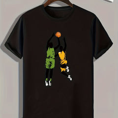 Basketball Player Graphic T-shirt for Men