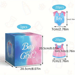 Outdoor Game Gender Reveal Box & Game Set For Baby Shower Party